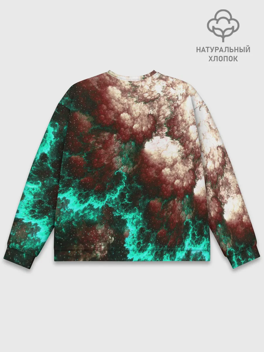 Мужской свитшот базовый / НЕОНОВЫЙ КОСМОС