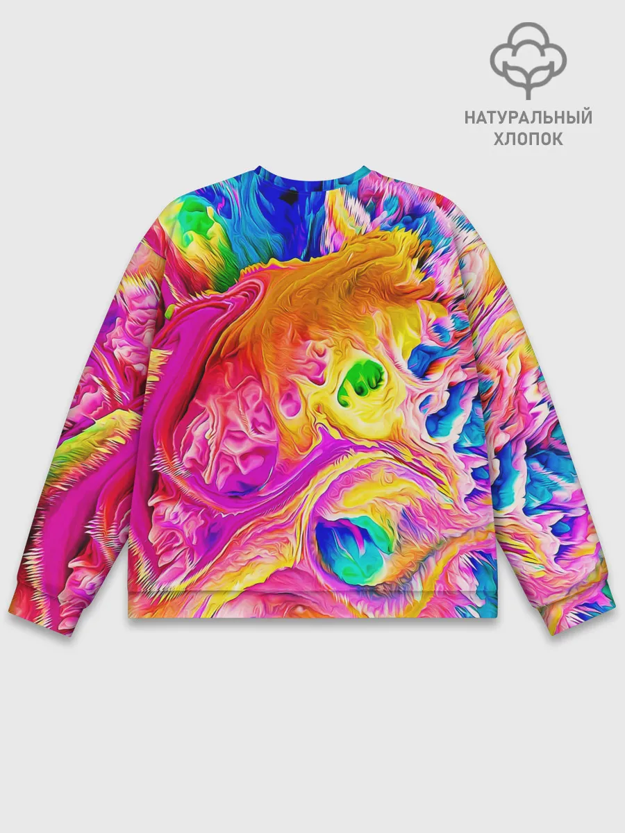 Мужской свитшот базовый / TIE DYE | ЯРКИЕ КРАСКИ