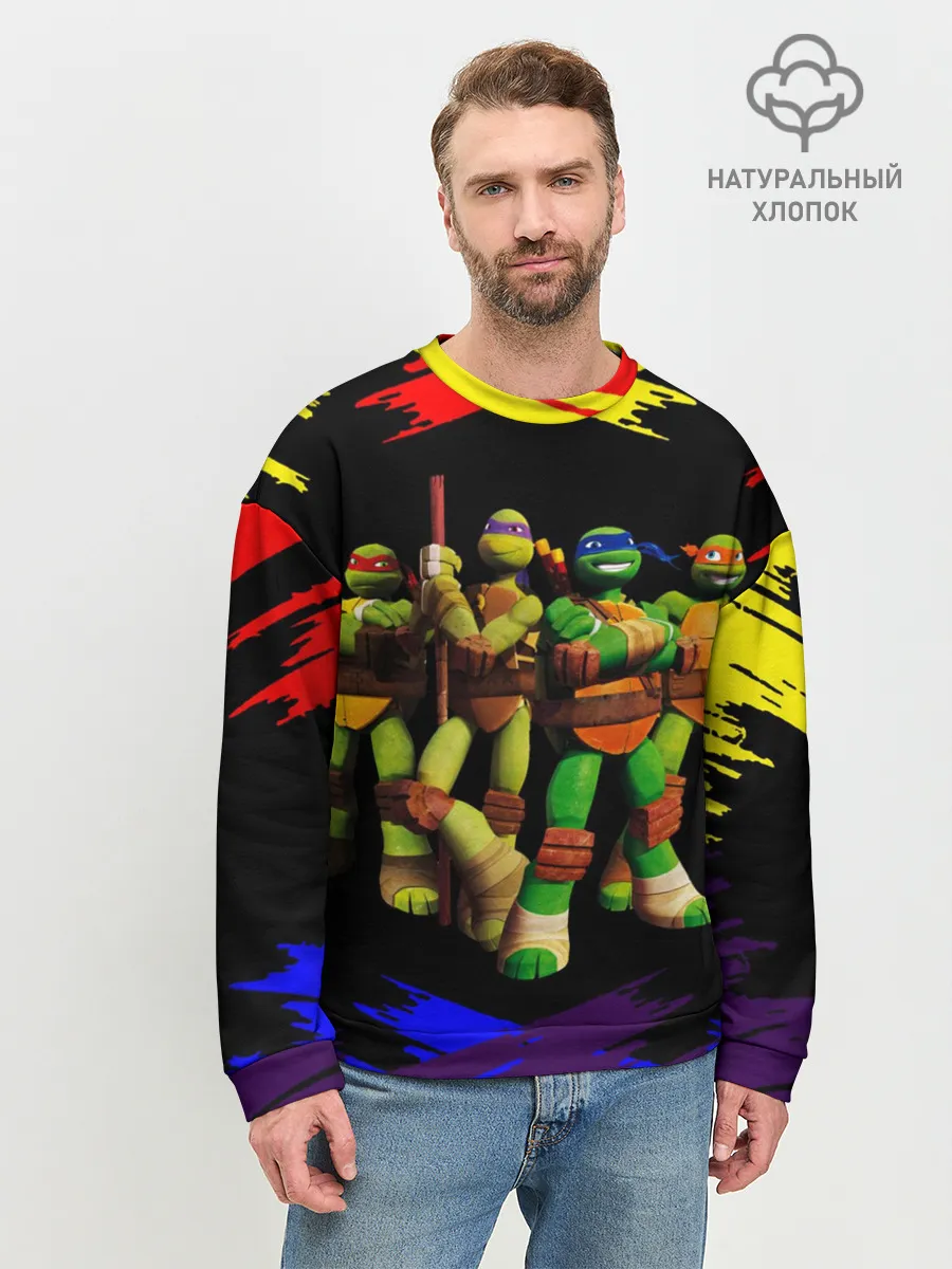 Мужской свитшот базовый / Супер Ниндзя Черепашки