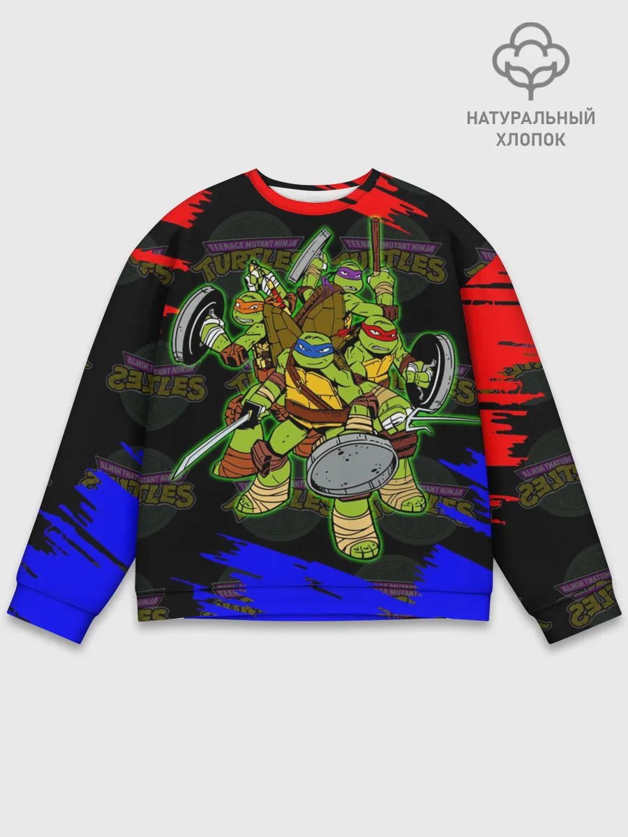 Мужской свитшот базовый / Черепашки Ниндзя