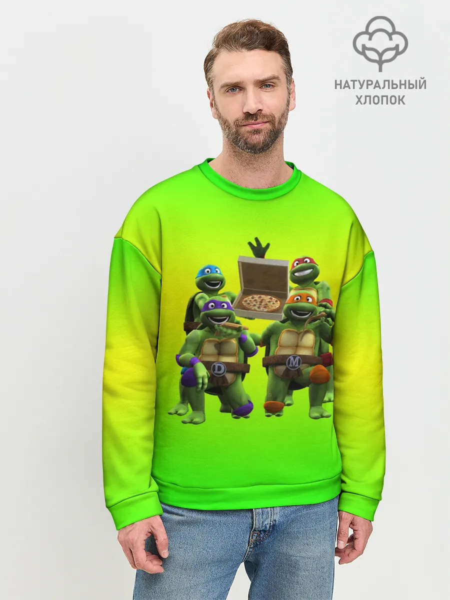 Мужской свитшот базовый / ЧЕРЕПАШКИ - НИНДЗЯ