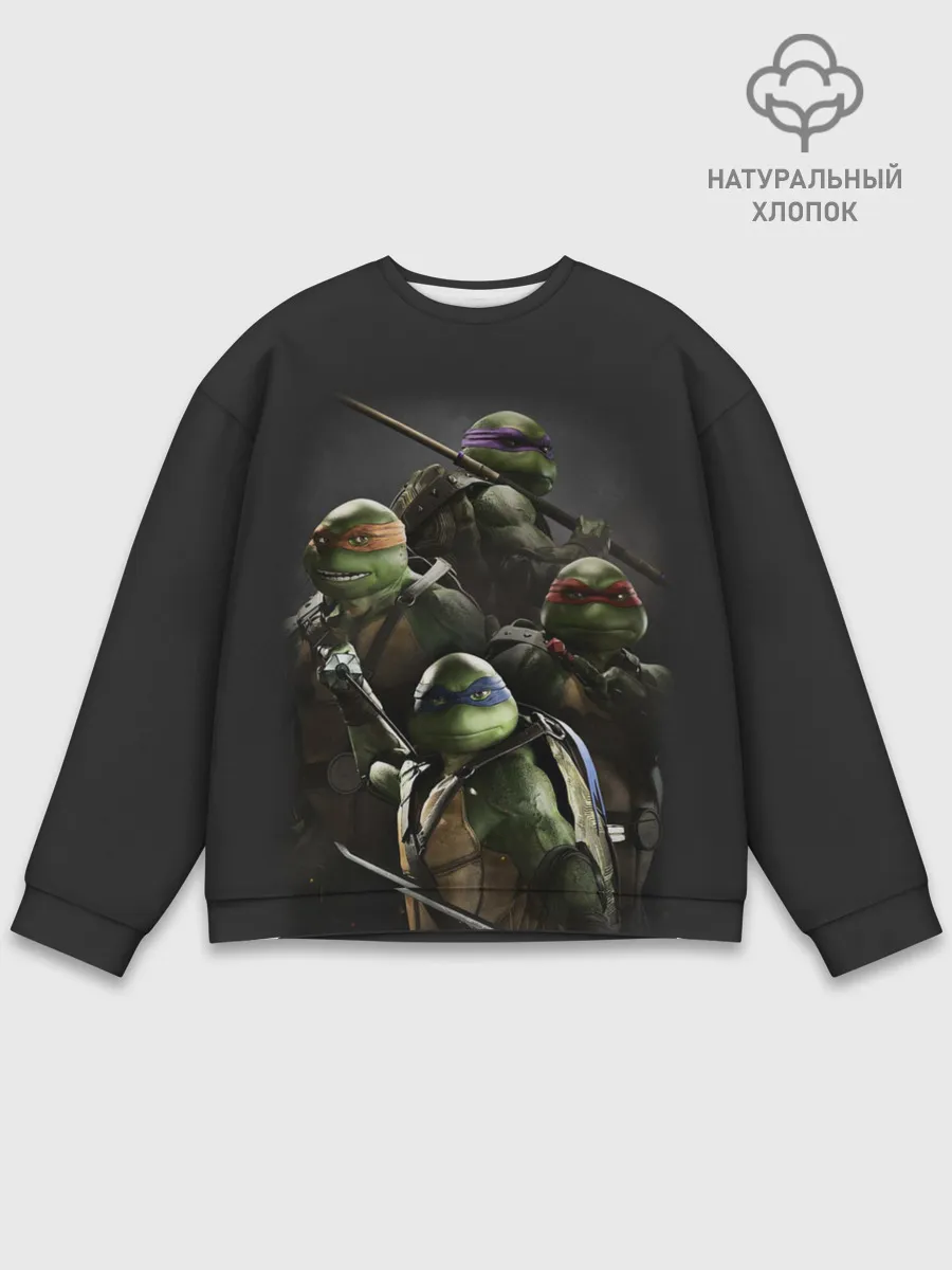 Мужской свитшот базовый / ЧЕРЕПАШКИ - НИНДЗЯ