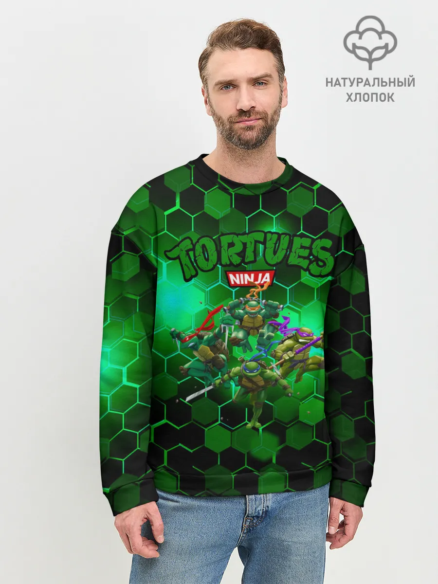 Мужской свитшот базовый / ЧЕРЕПАШКИ - НИНДЗЯ