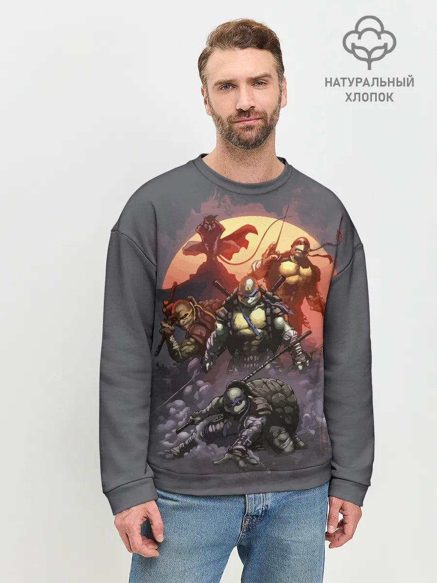Мужской свитшот базовый / Черепашки-ниндзя