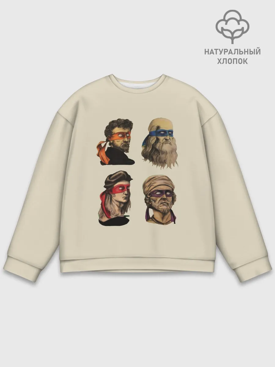 Мужской свитшот базовый / Настоящие Черепашки