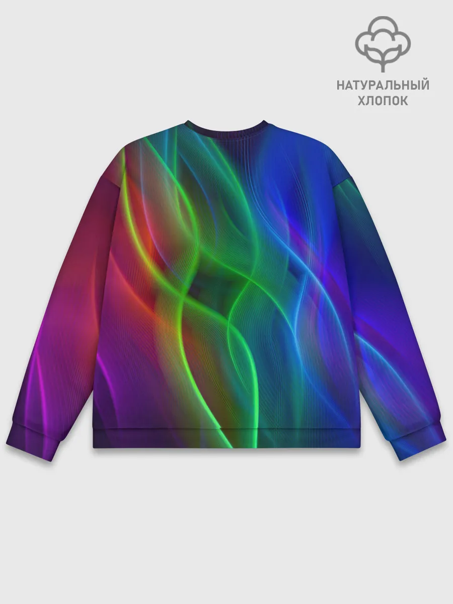 Мужской свитшот базовый / НЕОНОВАЯ АБСТРАКЦИЯ