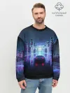 Мужской свитшот базовый / SYNTHWAVE / RETROWAVE