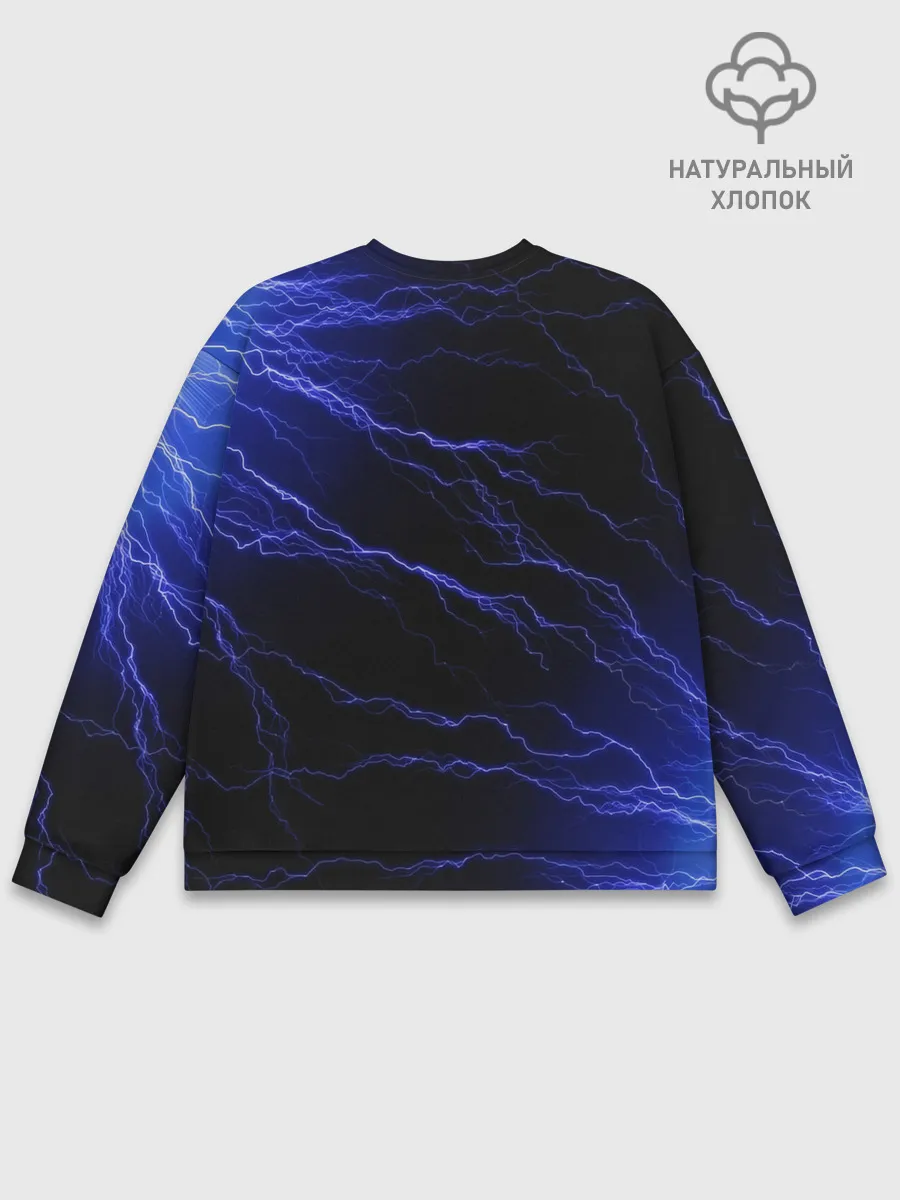 Мужской свитшот базовый / МОЛНИИ | РАЗРЯДЫ | НЕОН