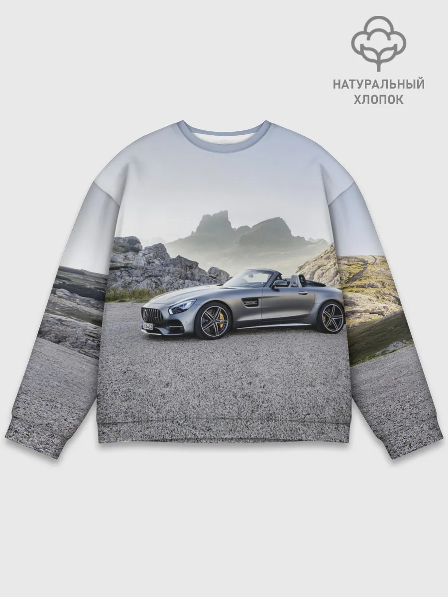 Мужской свитшот базовый / Mercedes V8 Biturbo