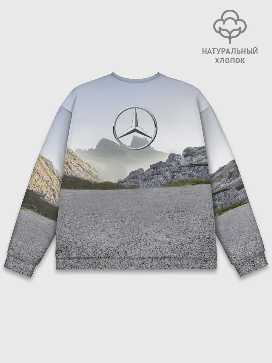 Мужской свитшот базовый / Mercedes V8 Biturbo