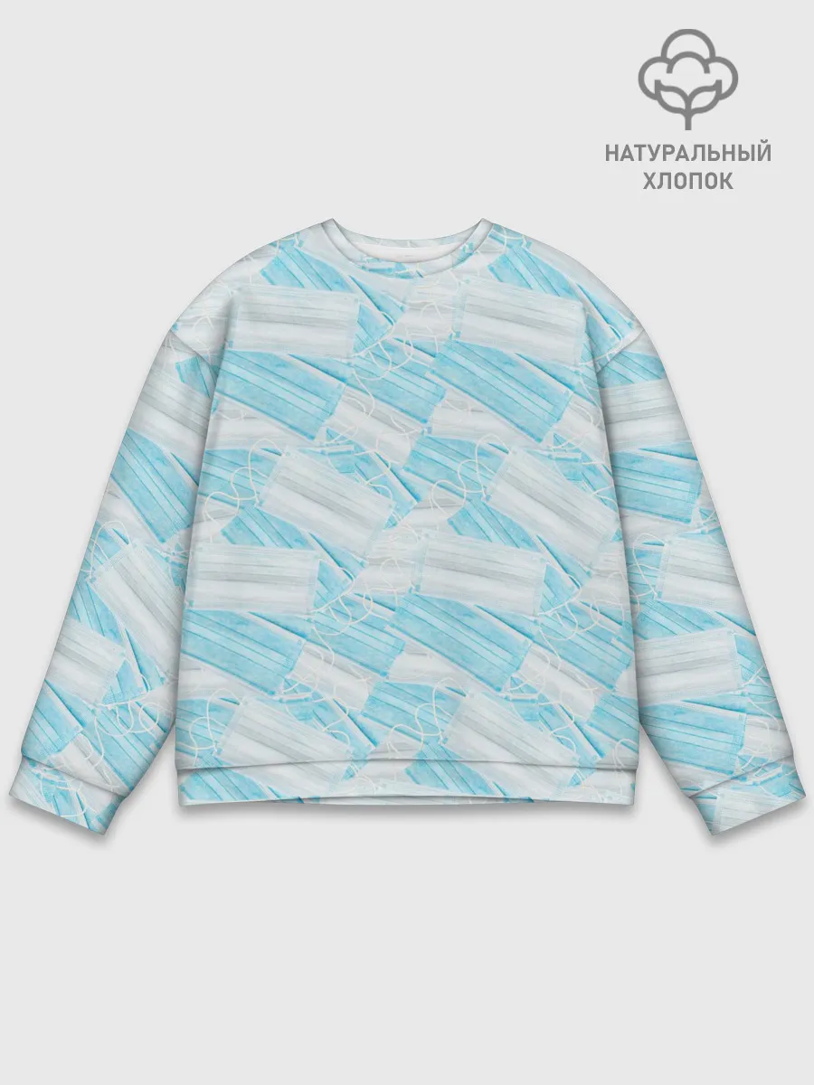 Мужской свитшот базовый / Медицинские маски