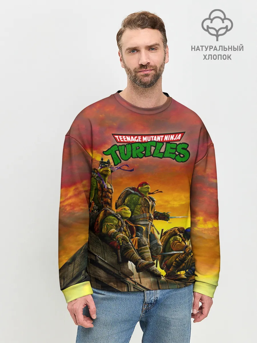 Мужской свитшот базовый / Черепашки - ниндзя