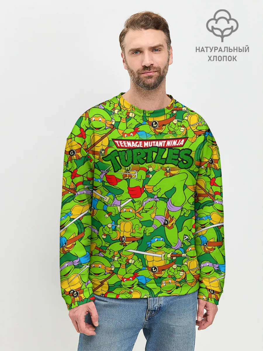 Мужской свитшот базовый / Черепашки - ниндзя