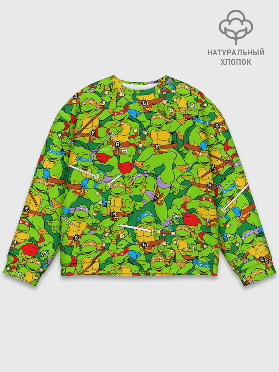 Мужской свитшот базовый / Черепашки - ниндзя