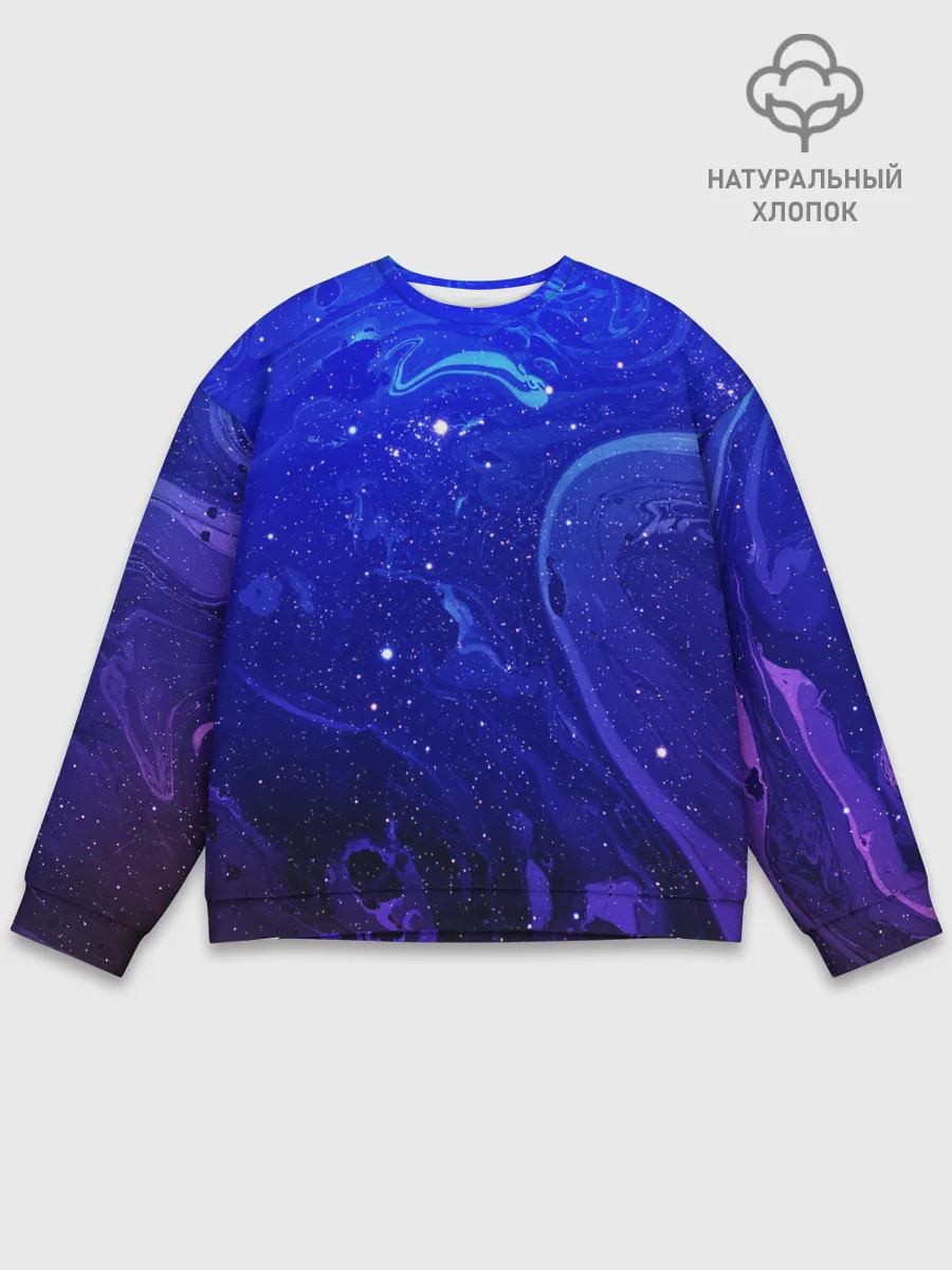 Мужской свитшот базовый / СИНИЙ КОСМОС
