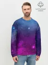 Мужской свитшот базовый / НЕОНОВЫЙ КОСМОС