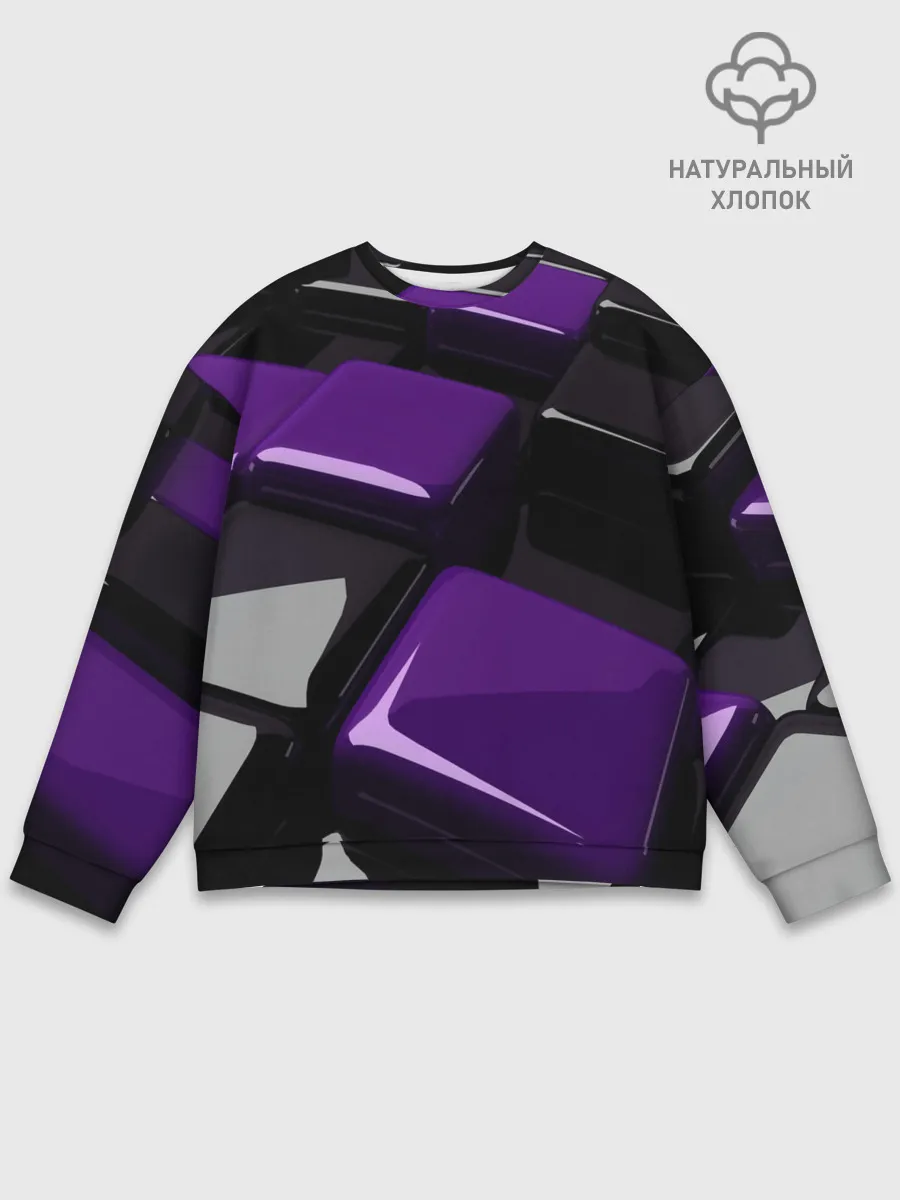 Мужской свитшот базовый / НЕОНОВАЯ ГЕОМЕТРИЯ