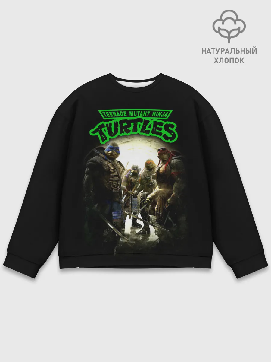 Мужской свитшот базовый / Черепашки - ниндзя