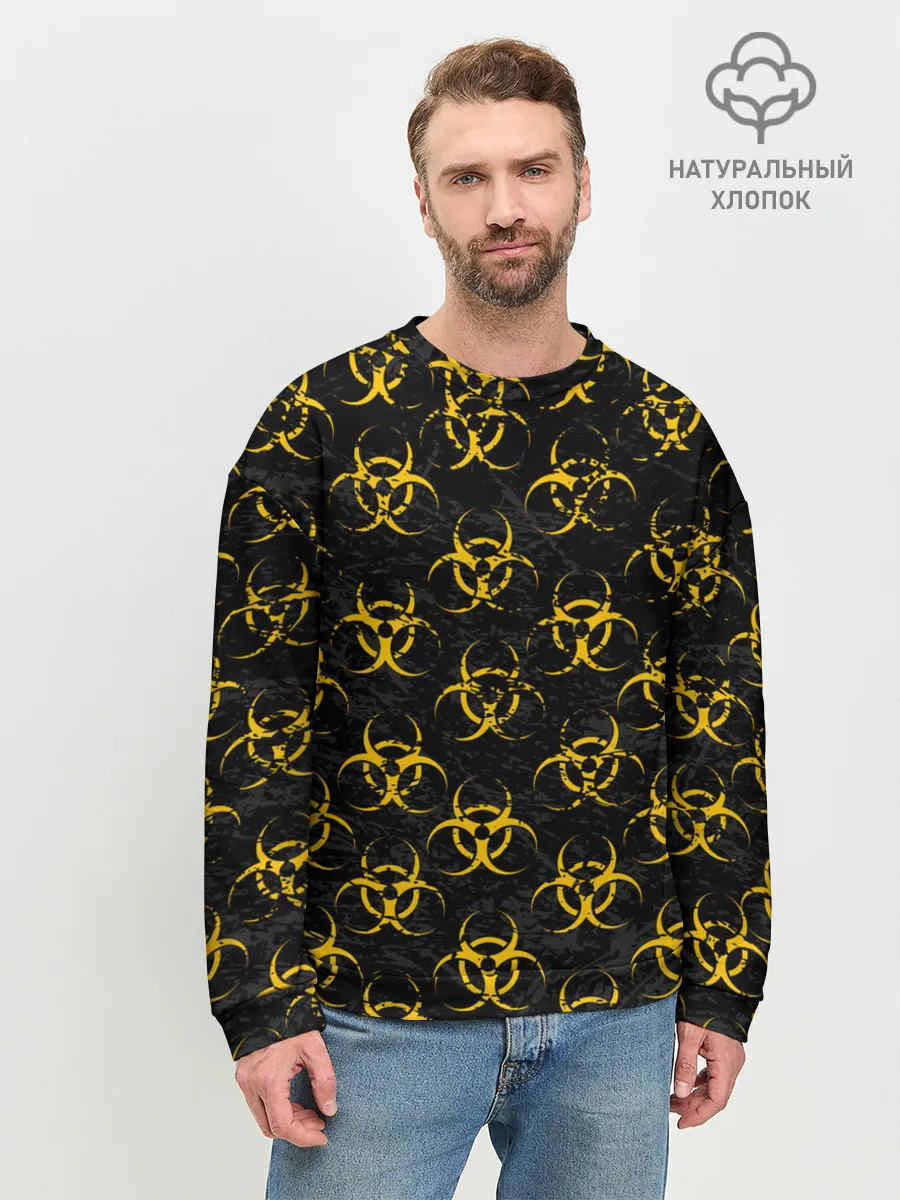 Мужской свитшот базовый / YELLOW BIOHAZARD