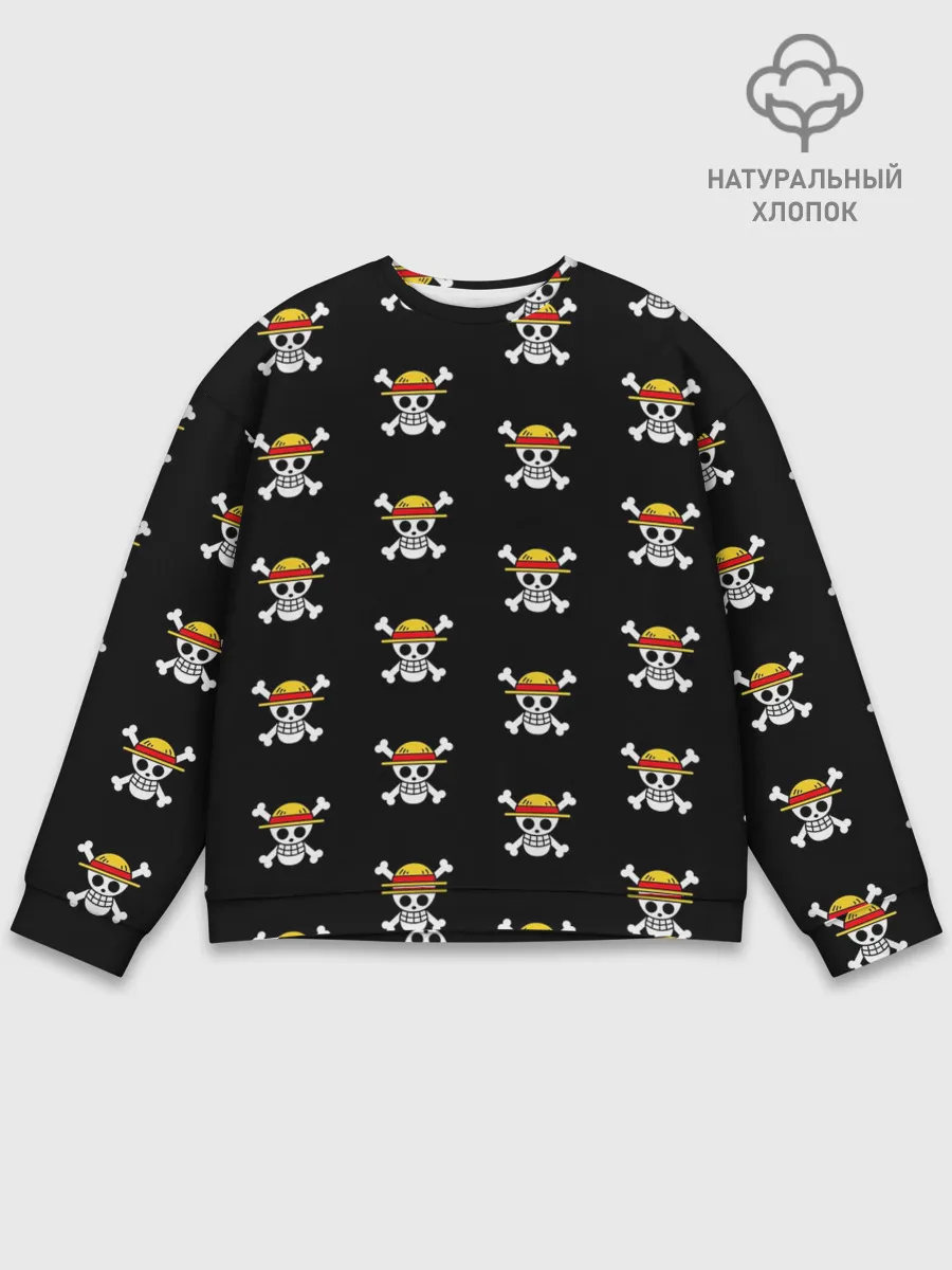 Мужской свитшот базовый / паттерн One Piece