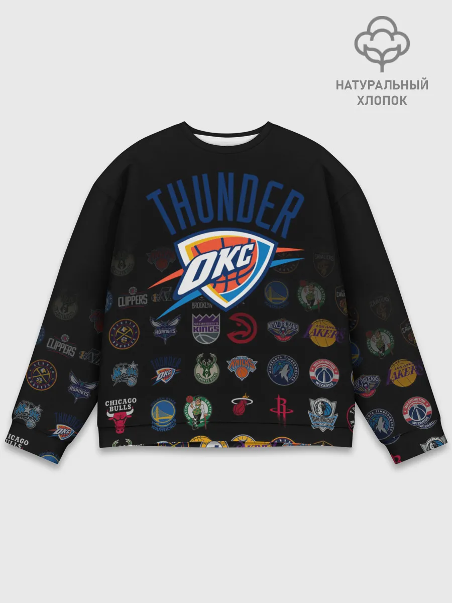Мужской свитшот базовый / Oklahoma City Thunder