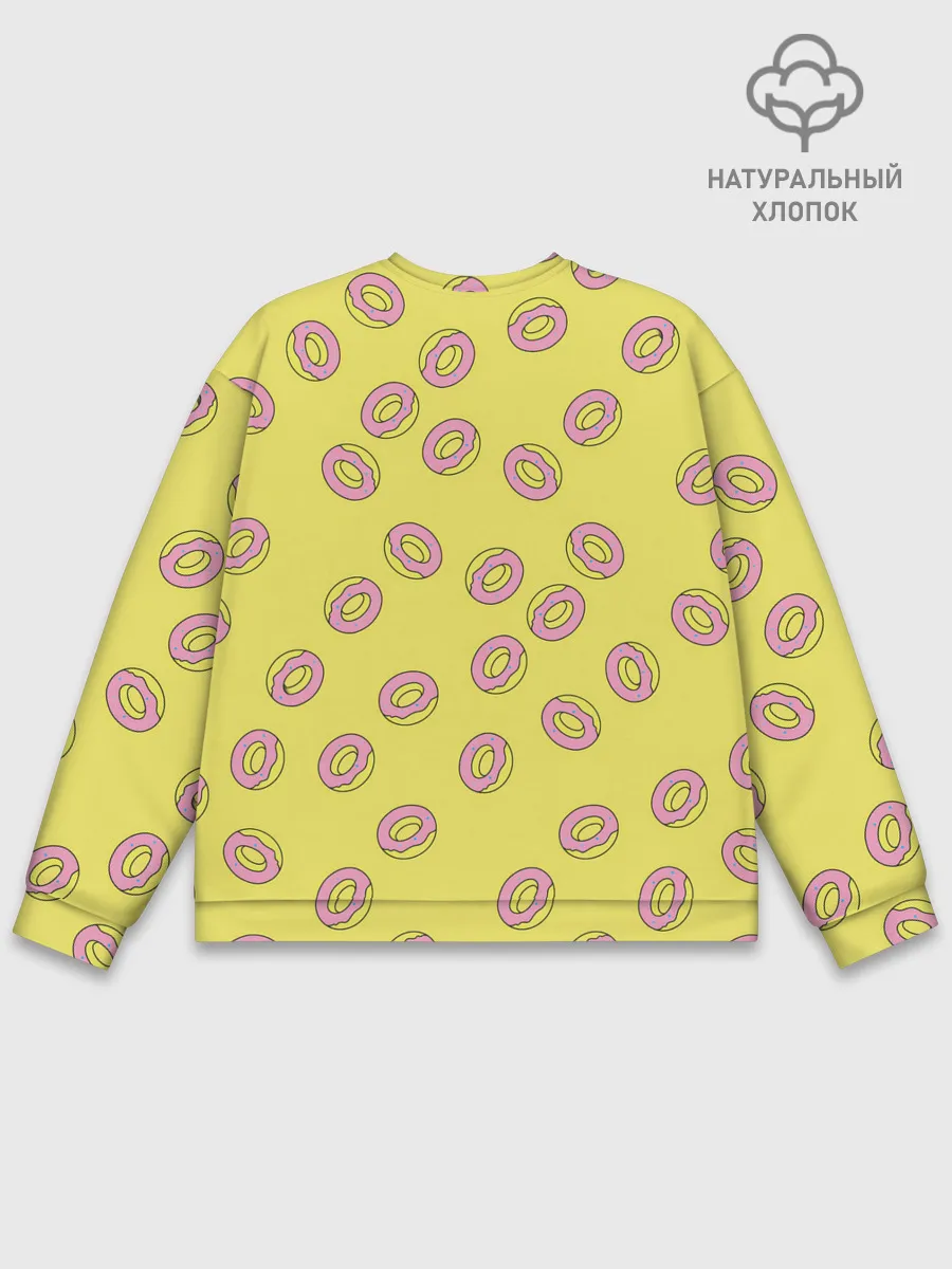 Мужской свитшот базовый / Пончики Донатс.