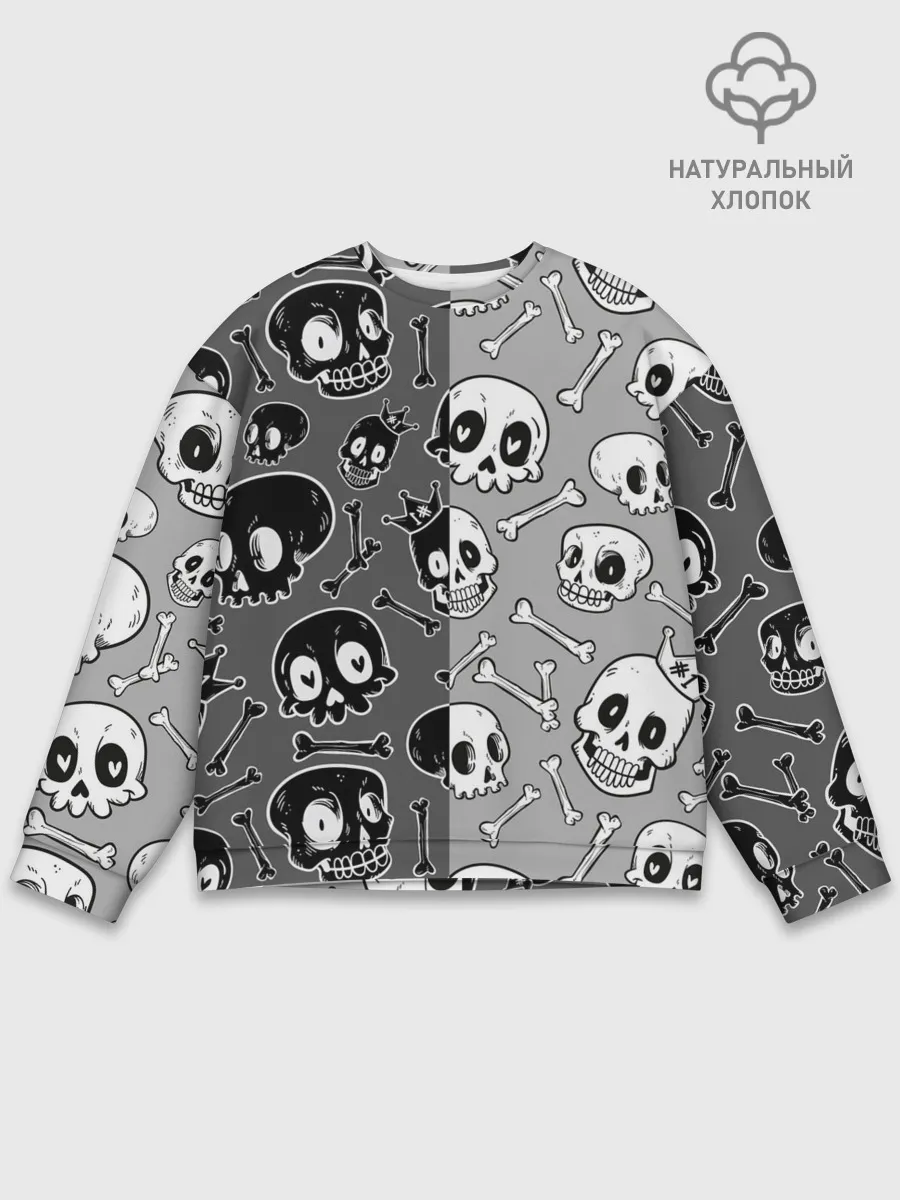 Мужской свитшот базовый / Черепа