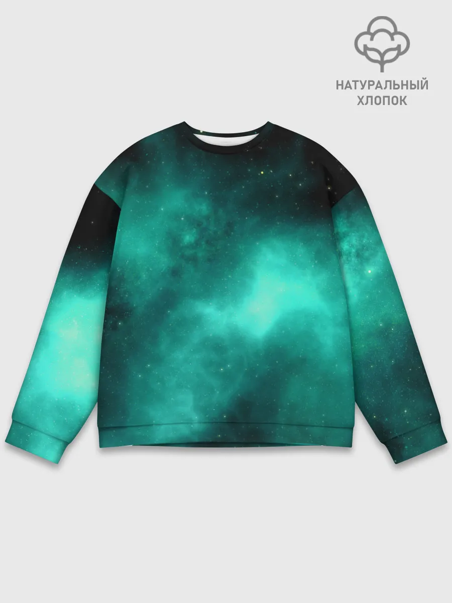 Мужской свитшот базовый / НЕОНОВЫЙ КОСМОС