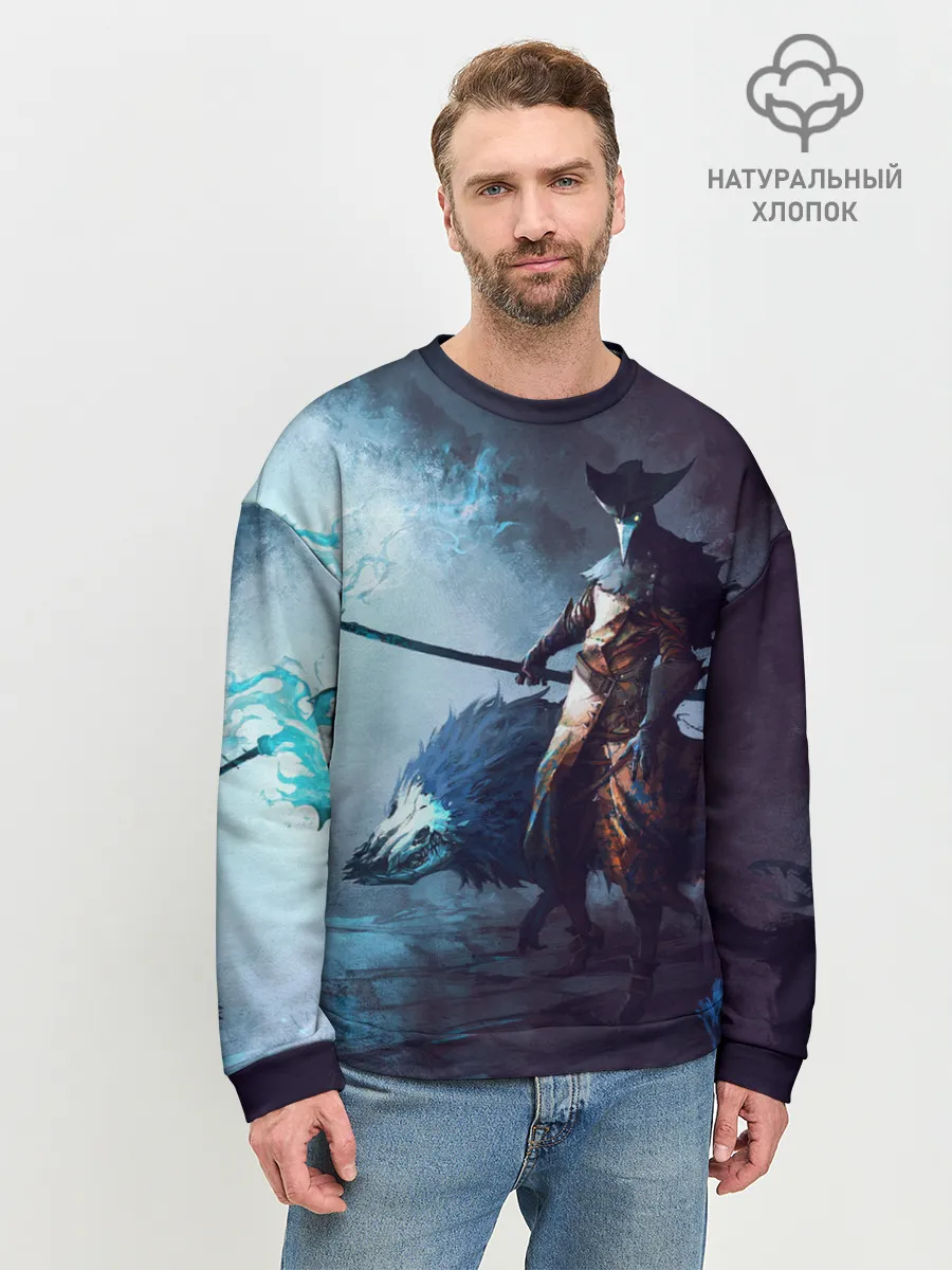 Мужской свитшот базовый / Plague Doctor painting