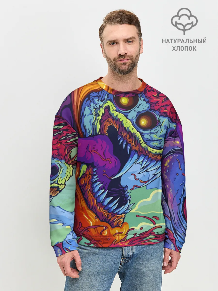 Мужской свитшот базовый / CS GO HYPERBEAST | КС ГО ХАЙПЕРБИСТ