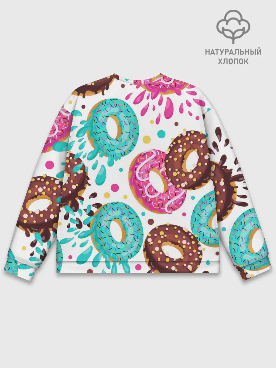 Мужской свитшот базовый / Любитель пончиков