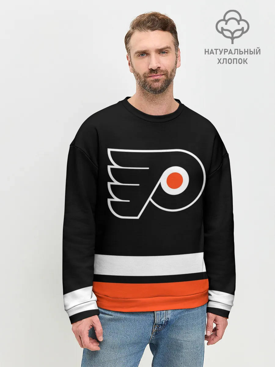 Мужской свитшот базовый / Филадельфия Флайерз
