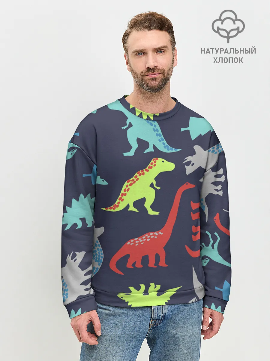 Мужской свитшот базовый / Динозавры