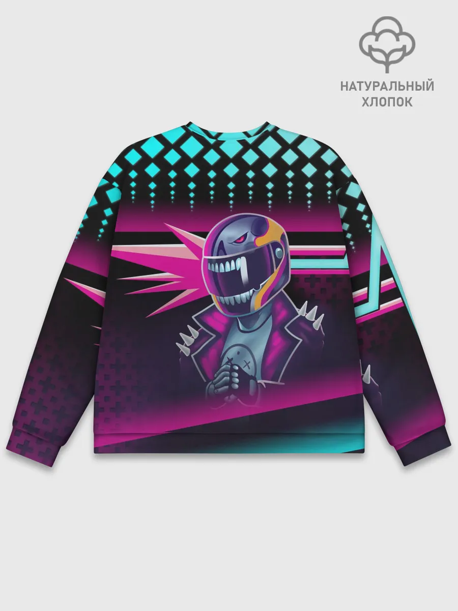 Мужской свитшот базовый / НЕОНОВЫЙ ГОНЩИК