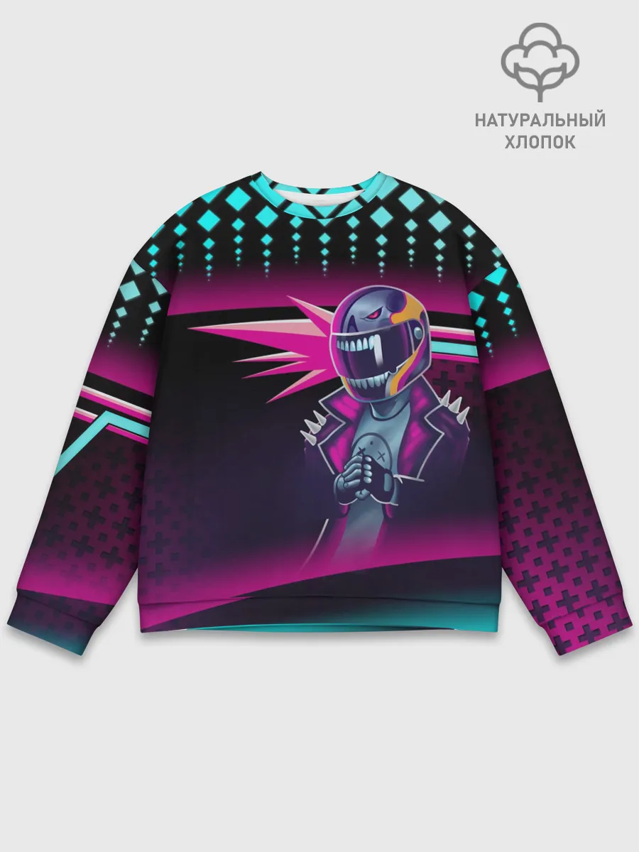 Мужской свитшот базовый / НЕОНОВЫЙ ГОНЩИК