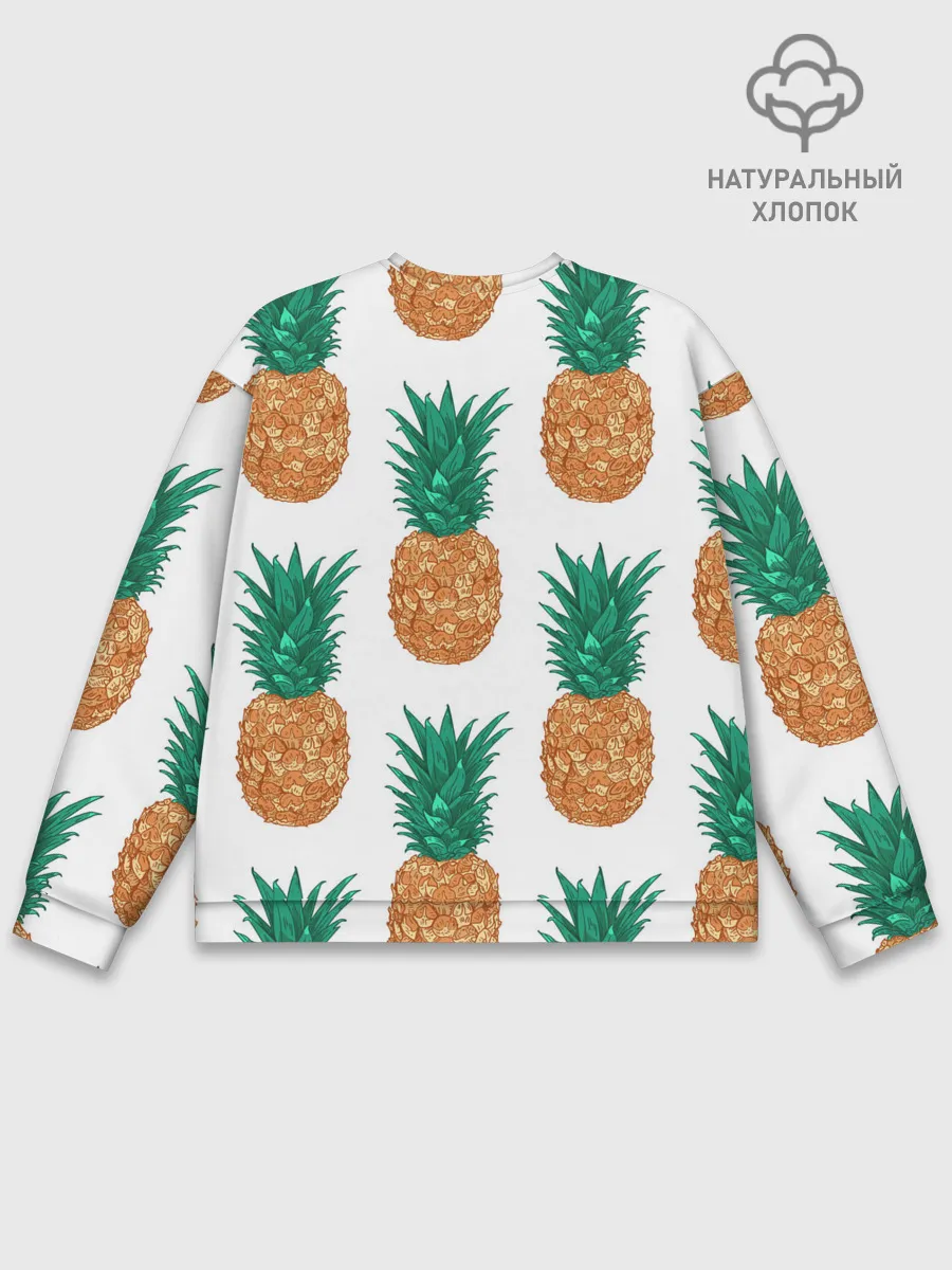 Мужской свитшот базовый / Ананасовый арт