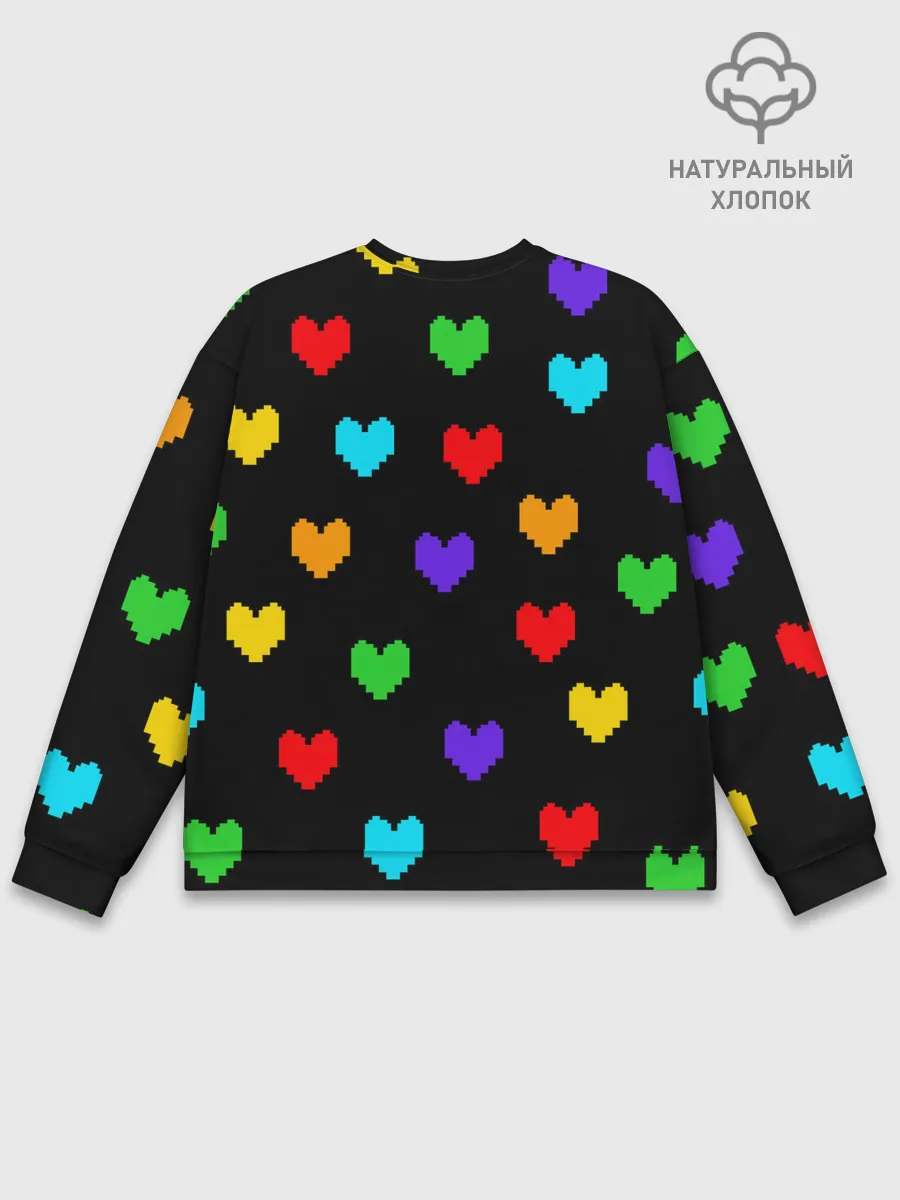 Мужской свитшот базовый / UNDERTALE HEART