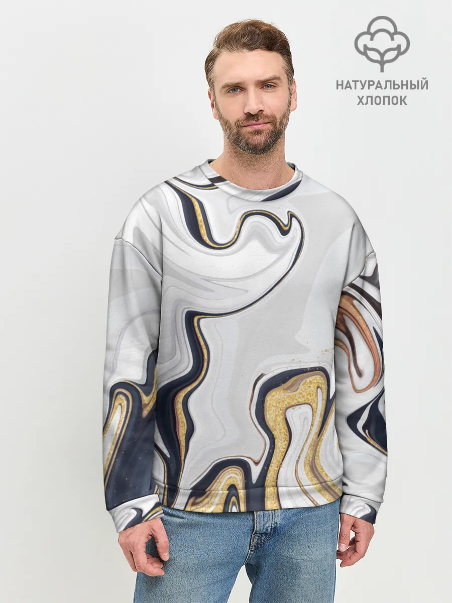 Мужской свитшот базовый / Абстракция