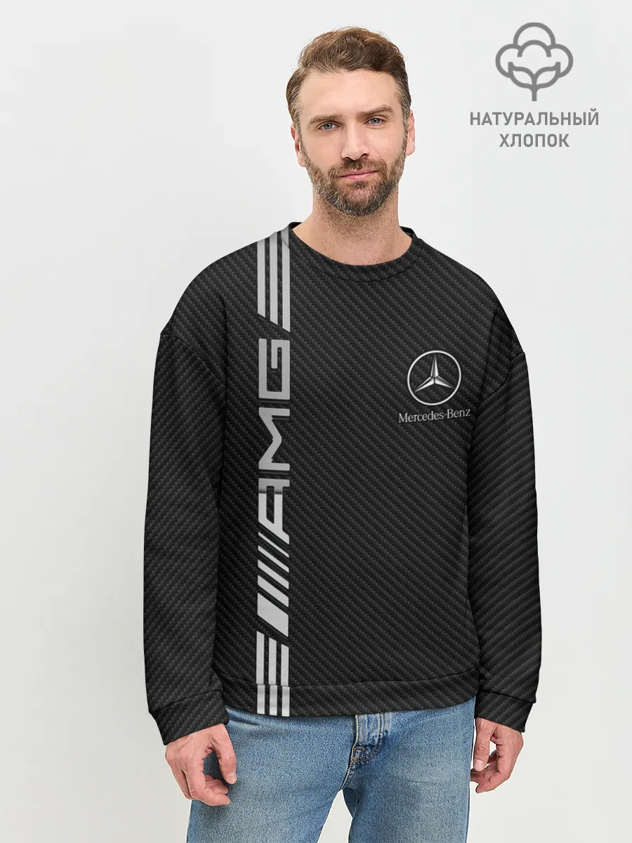 Мужской свитшот базовый / Mercedes Carbon