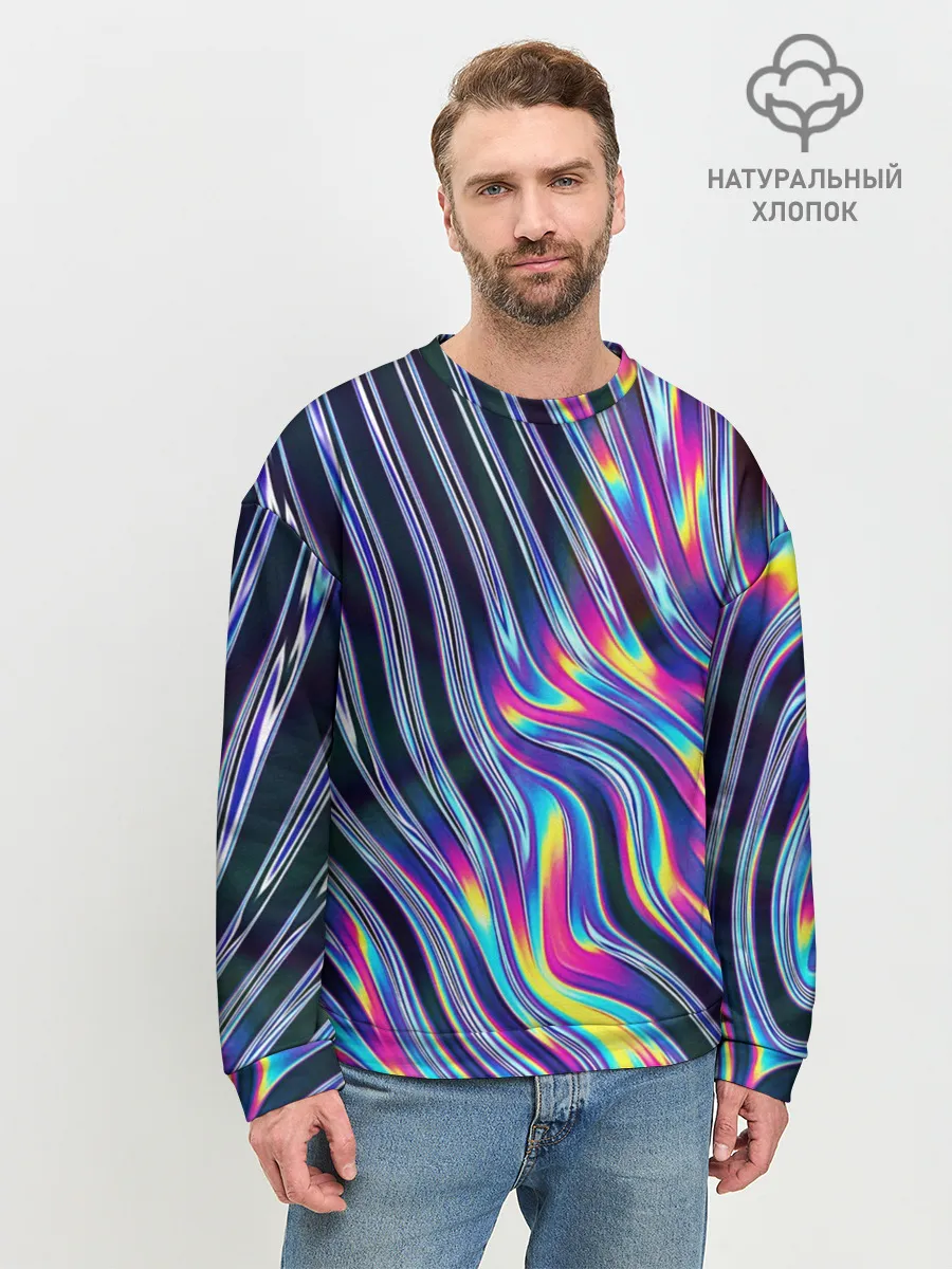 Мужской свитшот базовый / DIGITAL ABSTRACT