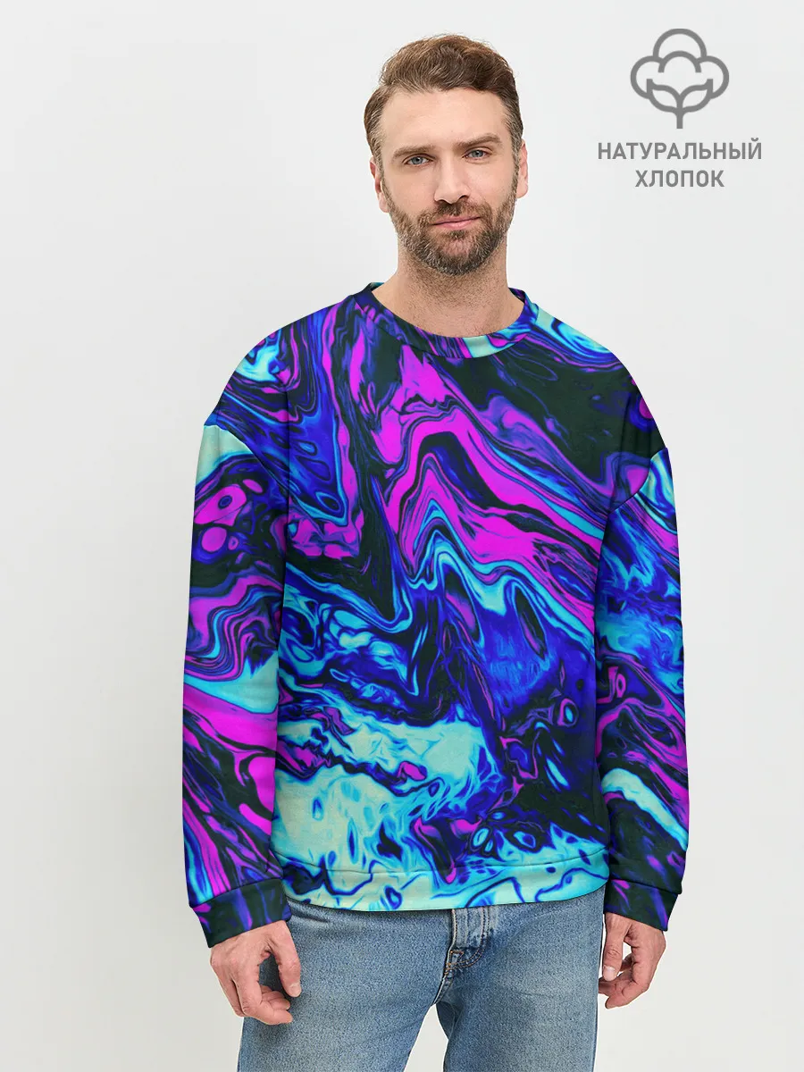 Мужской свитшот базовый / DIGITAL ABSTRACT