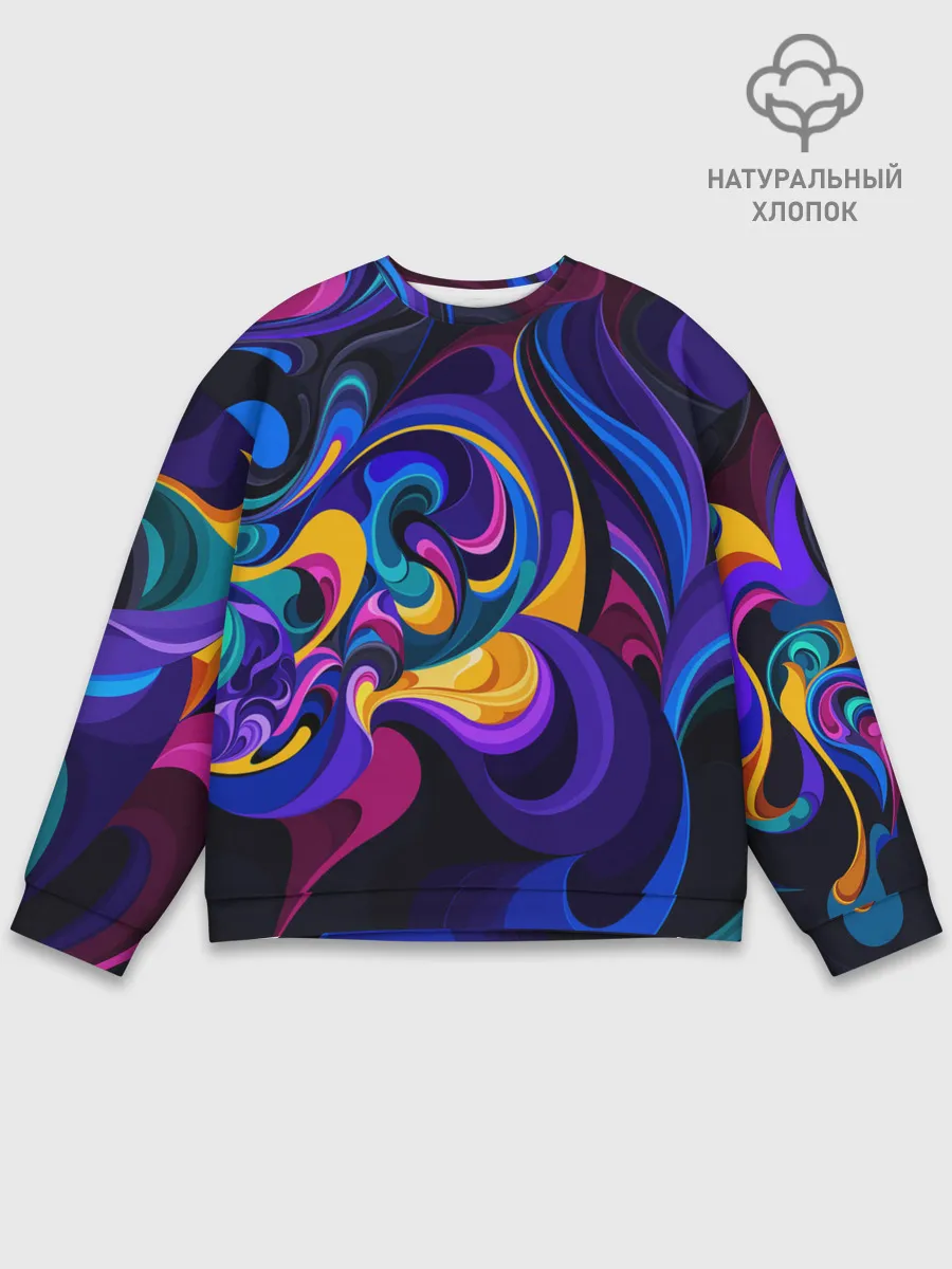 Мужской свитшот базовый / ABSTRACT COLOR