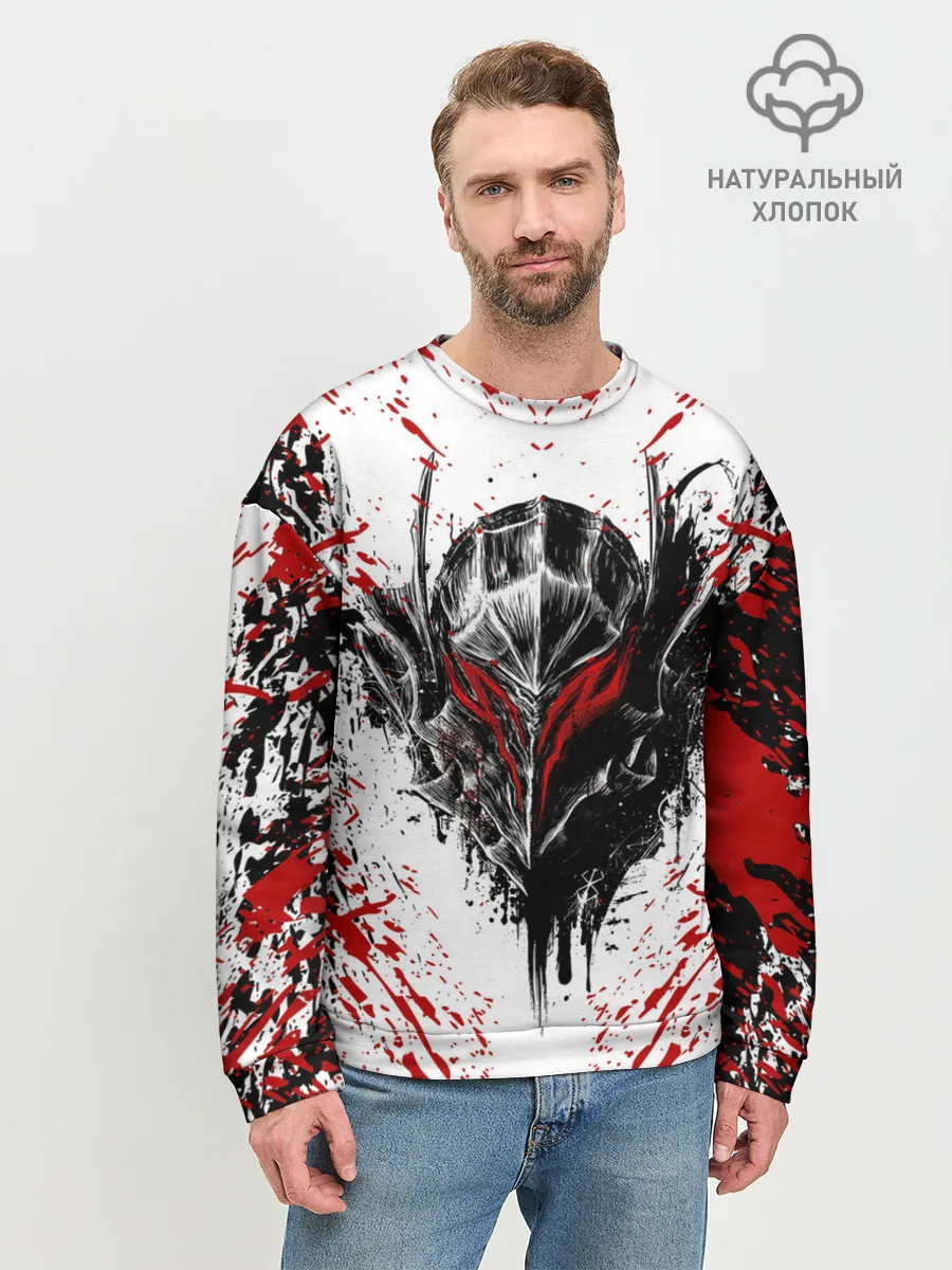 Мужской свитшот базовый / БЕРСЕРК ЧЁРНАЯ МАСКА / BERSERK BLACK MASK