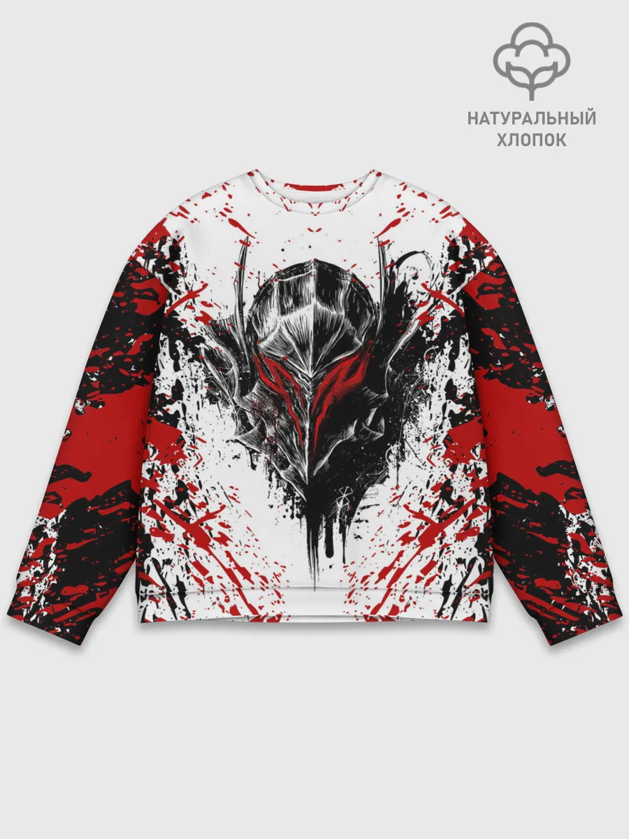 Мужской свитшот базовый / БЕРСЕРК ЧЁРНАЯ МАСКА / BERSERK BLACK MASK