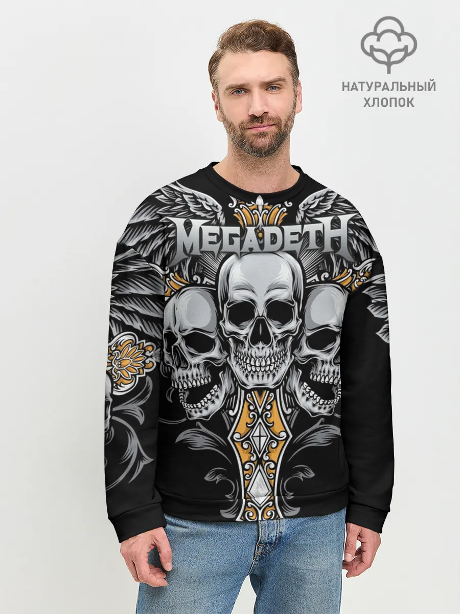 Мужской свитшот базовый / Megadeth