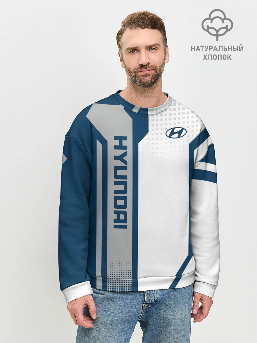 Мужской свитшот базовый / Hyundai Driver team