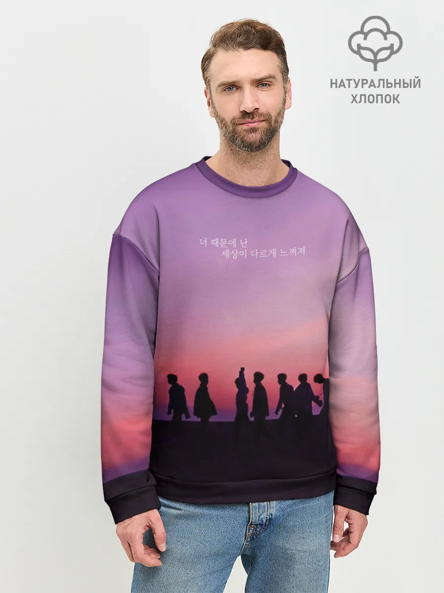 Мужской свитшот базовый / BTS