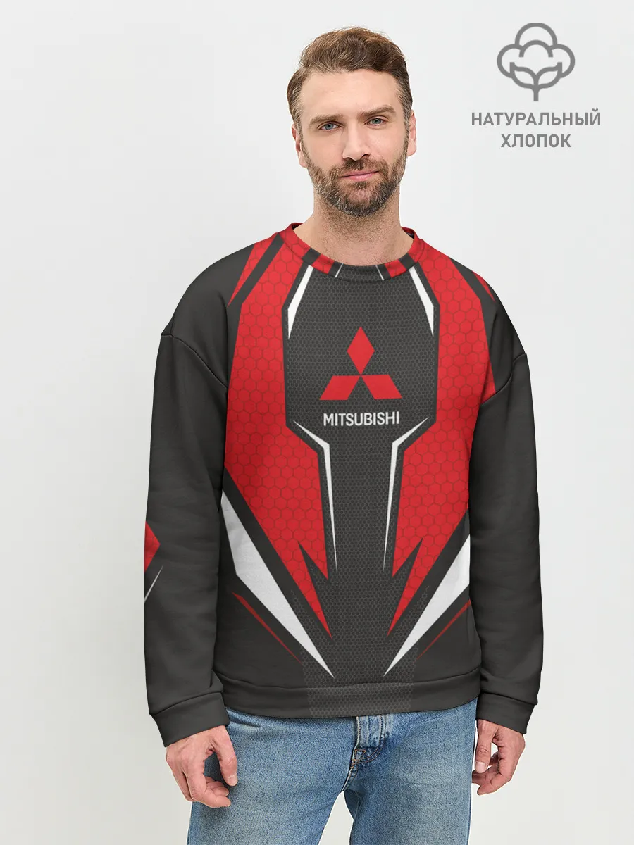 Мужской свитшот базовый / Mitsubishi Driver team Red