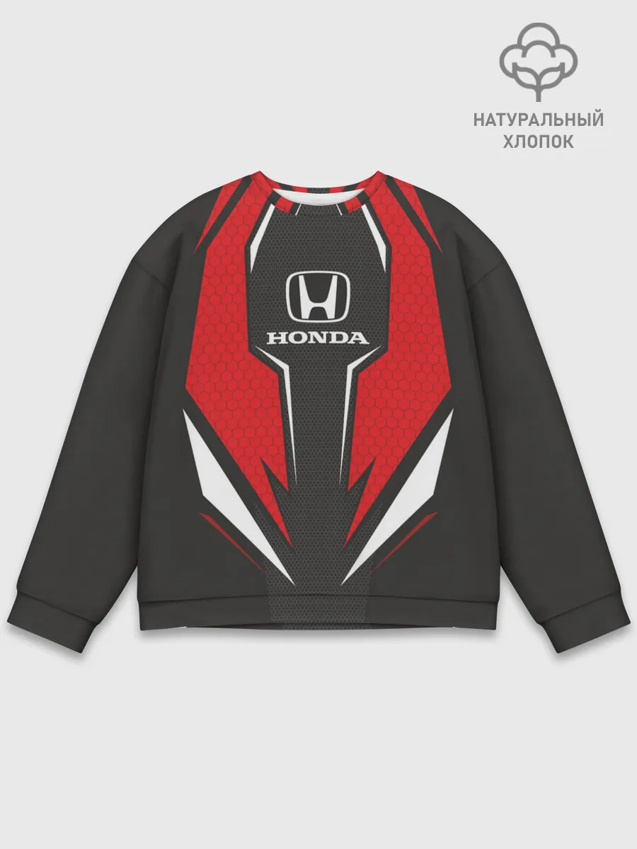 Мужской свитшот базовый / Honda Driver team Red