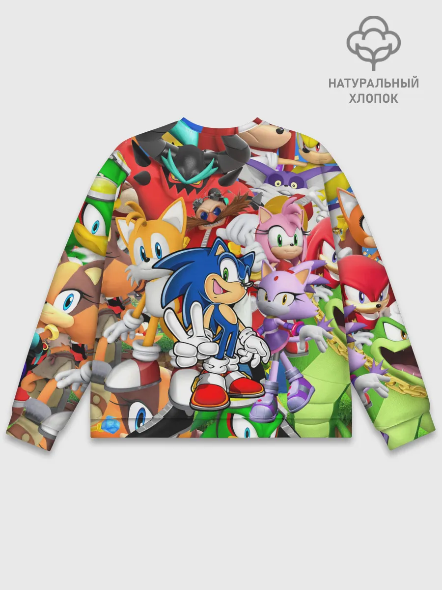 Мужской свитшот базовый / Sonic ПЕРСОНАЖИ